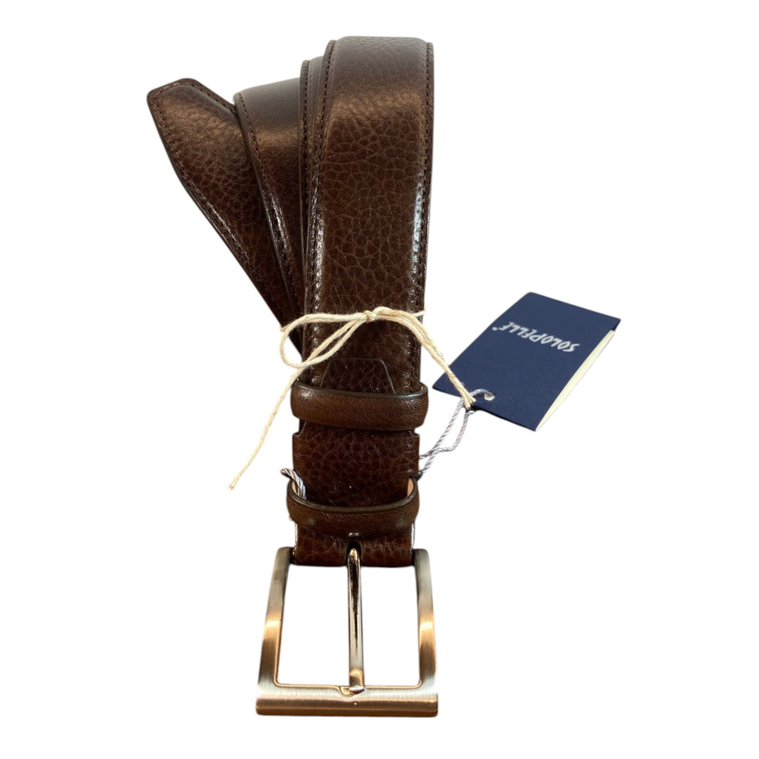 CEINTURE EN CUIR VÉRITABLE BOTTOLATA MARRON