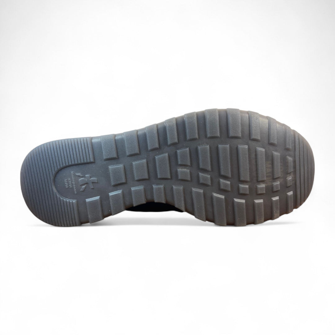 Sneakers pour homme en cuir noir NOUS Noir 7732