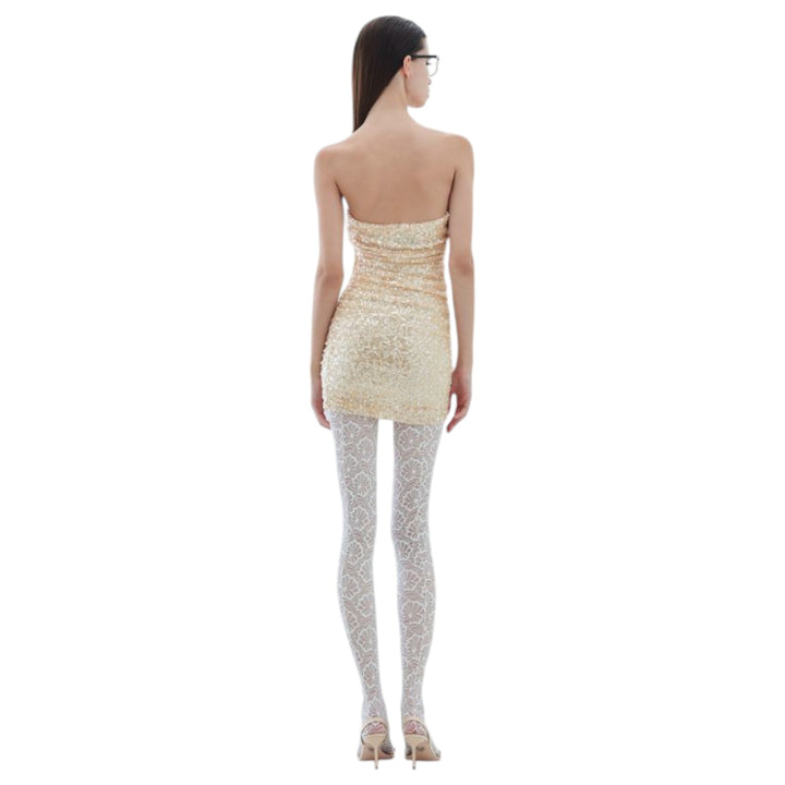 ROBE TUBE ROSE VANILLE