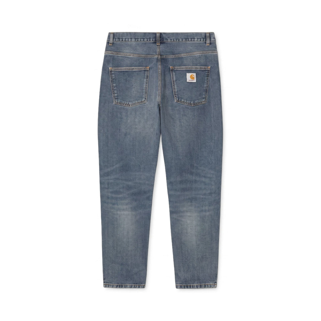 Carhartt Wip Newel Pant Blue dark used wash no length Blu - foto 1