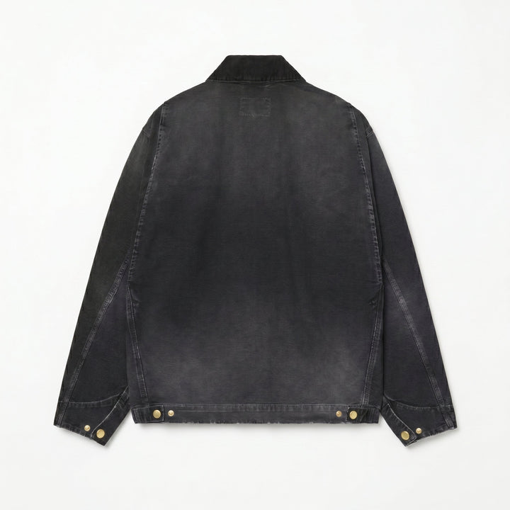Carhartt Wip OG DETROIT JACKET BLACK DESTROY WASH Nero - foto 2