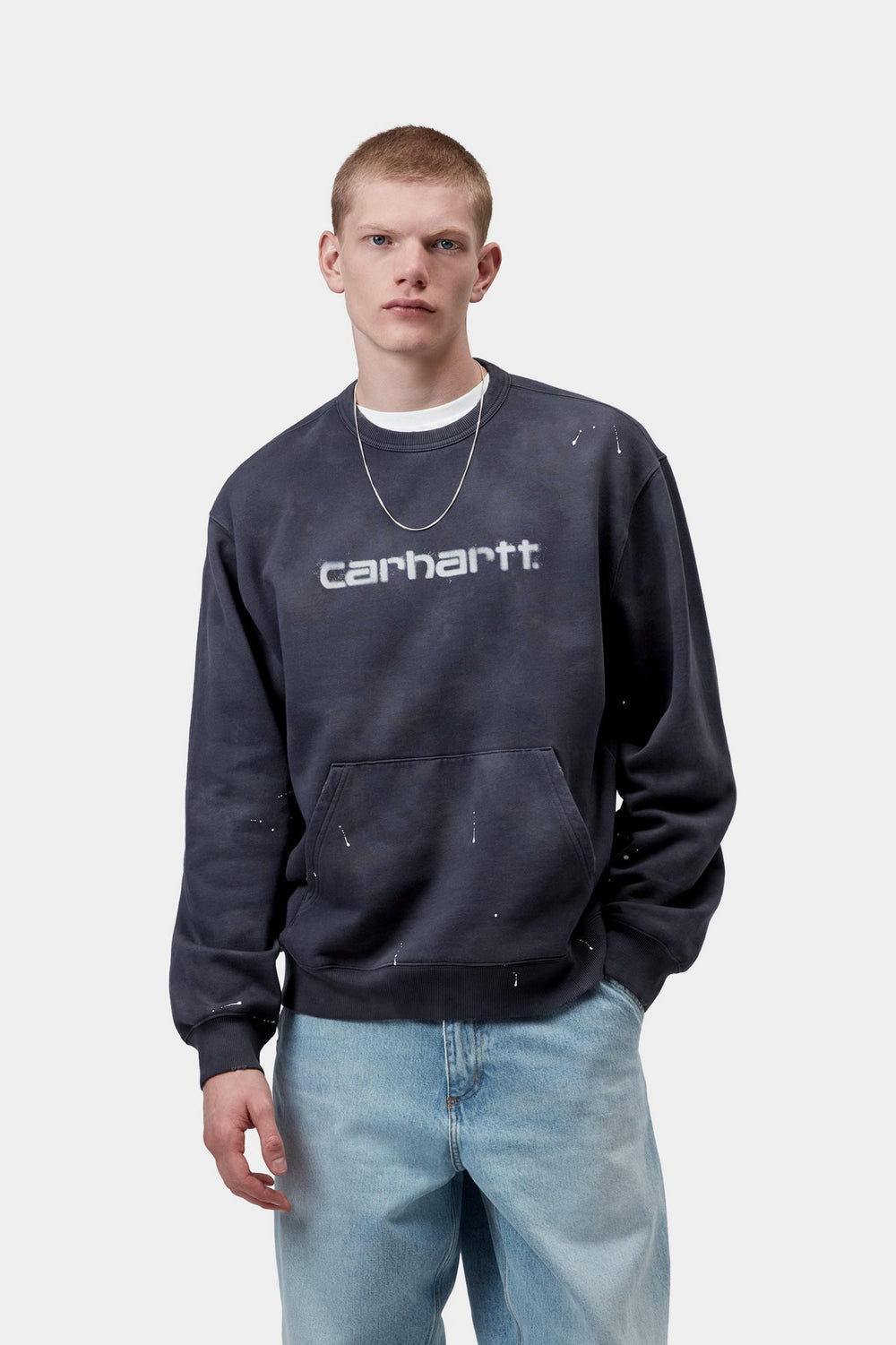 Carhartt Wip PAINTER SWEAT DARK NAVY Blu - foto 2