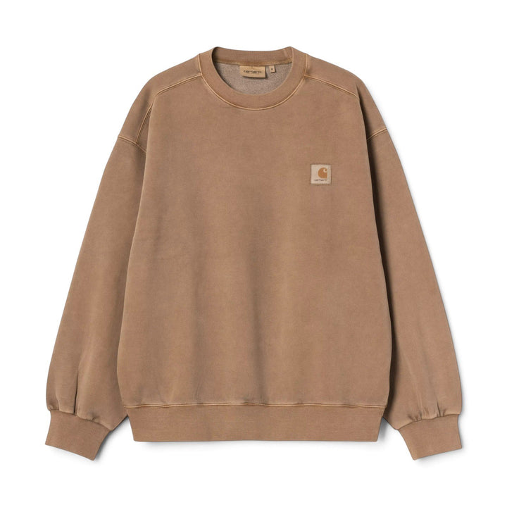 Carhartt Wip VISTA SWEAT BROWN GARMENT DY ED Marrone - foto 1
