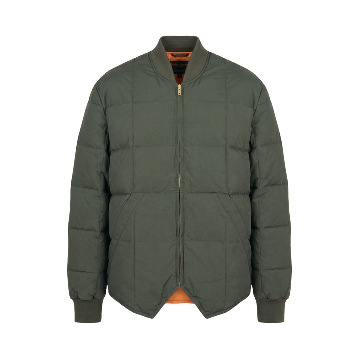 Chesapeake's DOWN JACKET LUMBERJACK HBT WAXED ARMY GREEN Verde - foto 1