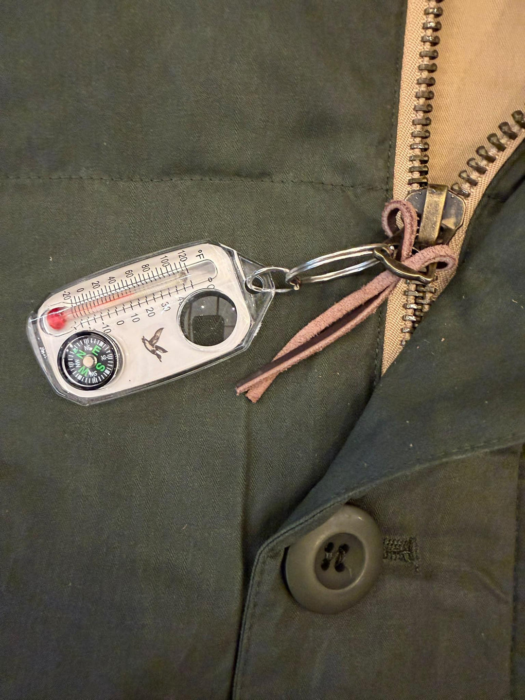 Chesapeake's EXPEDITION DOWN PARKA HBT WAXED ARMY GREEN Verde - foto 3