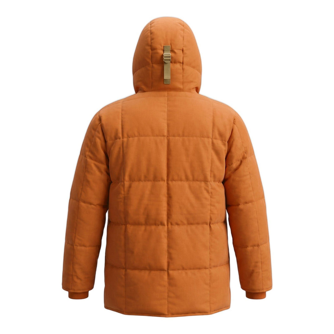 Chesapeake's EXPEDITION DOWN PARKA HBT WAXED DARK ORANGE Arancione - foto 3