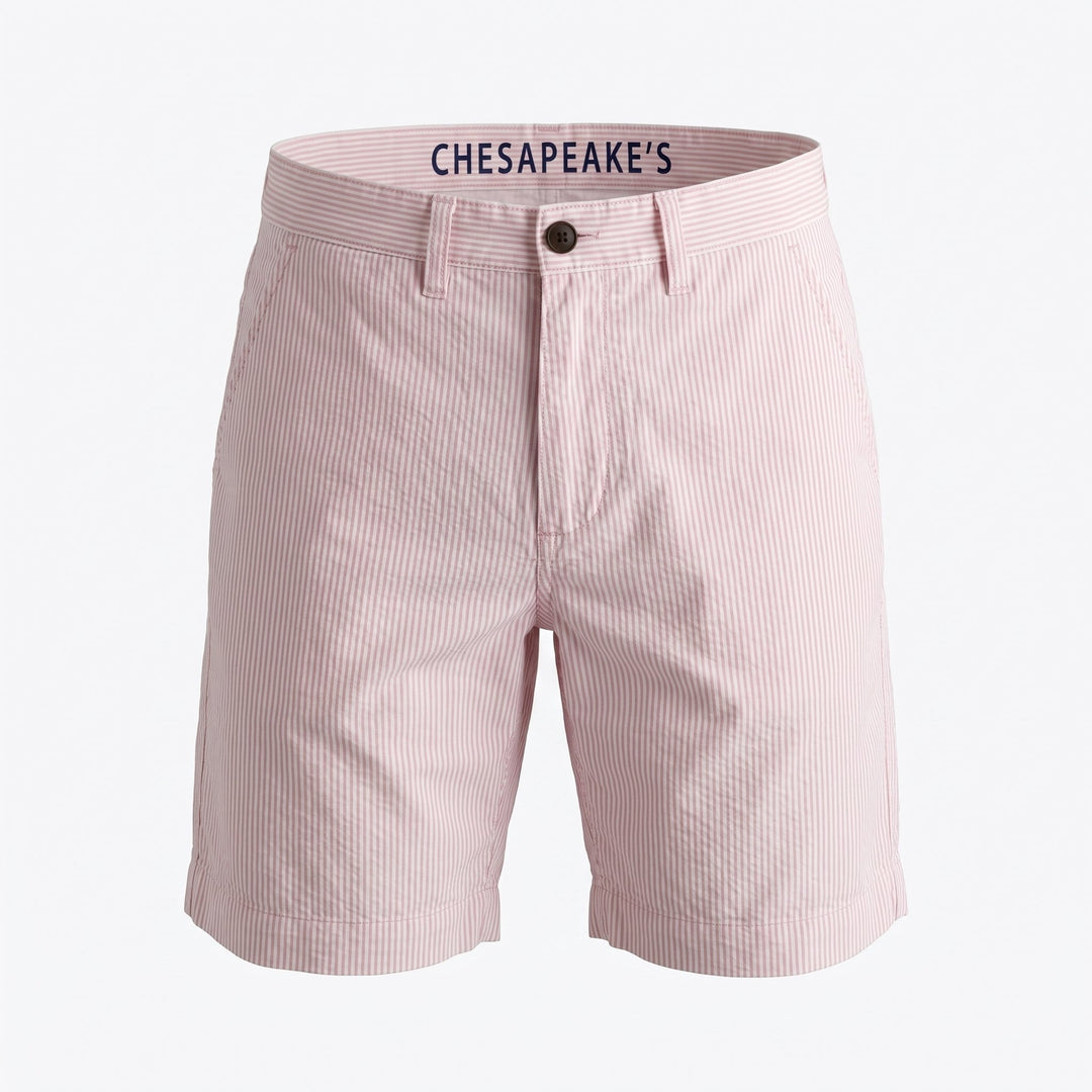Chesapeake's Oxford Boat Short Nantucket Striped Red Rosa - foto 1