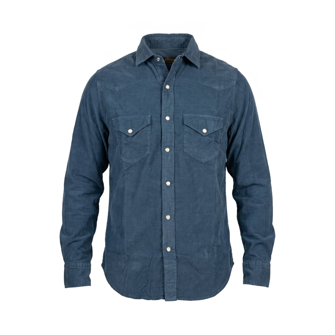 Chesapeake's WESTERN VELVET SHIRT FLAGSTAFF MASSAUA Blu - foto 1