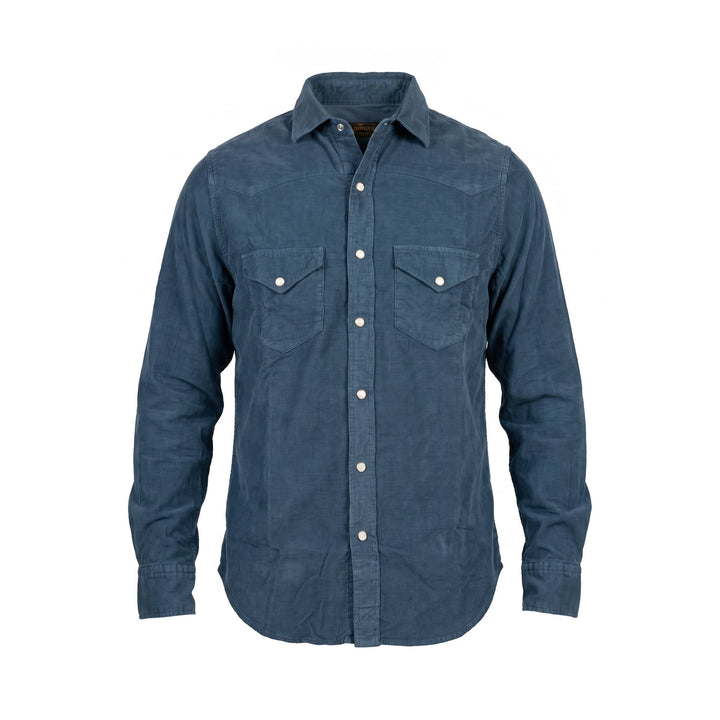Chesapeake's WESTERN VELVET SHIRT FLAGSTAFF MASSAUA Blu - foto 1