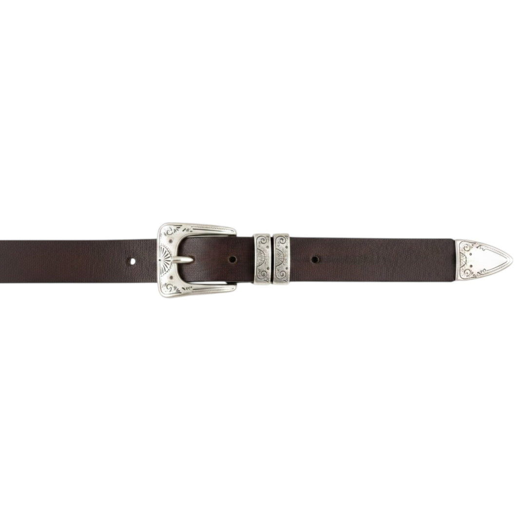 CEINTURE EN CUIR VÉRITABLE WESTERN