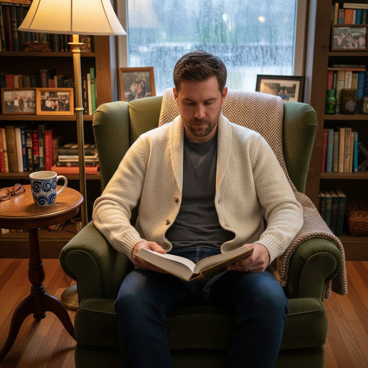 CARDIGAN EN LAINE VIERGE BLANCHE