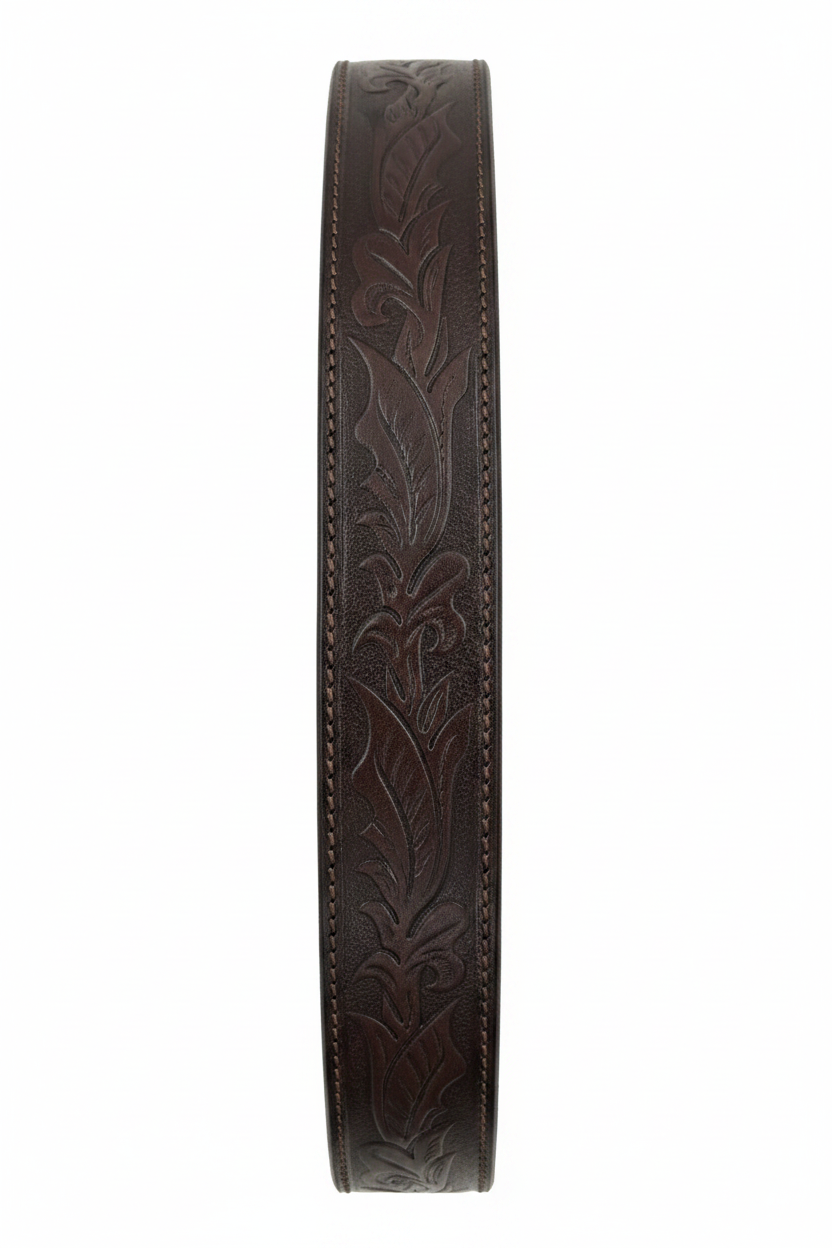 CEINTURE EN CUIR VÉRITABLE CISELÉ WESTERN