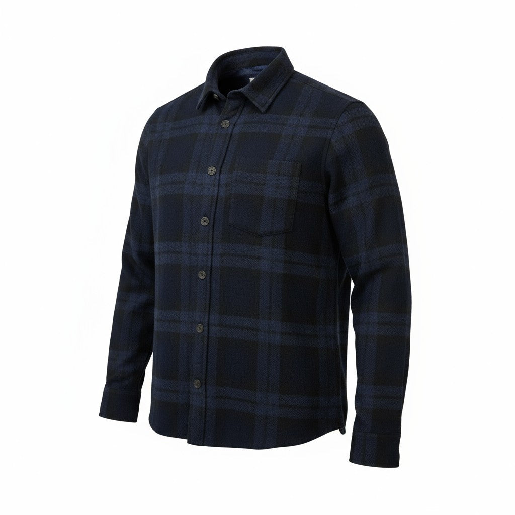 CHEMISE REMBOURRÉE POUR HOMME BLEUE