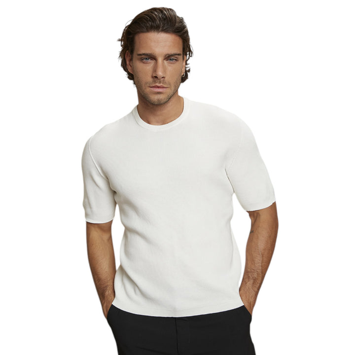 PULL À COL ROND M/M PTO RISO OFF WHITE