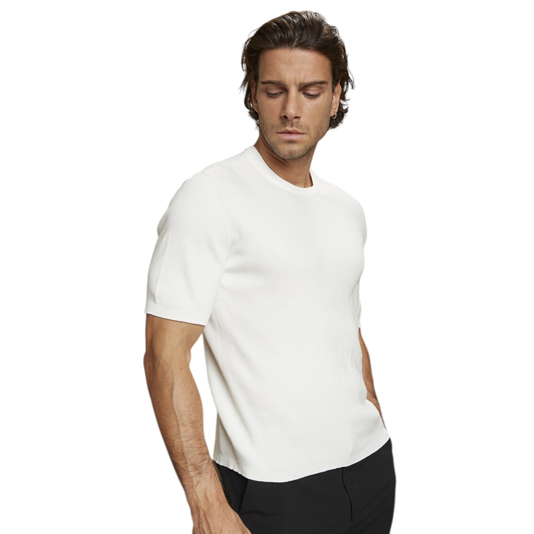 PULL À COL ROND M/M PTO RISO OFF WHITE