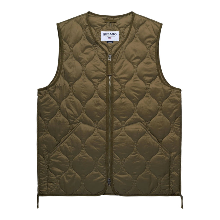GILET  MATELASSÉ VERT