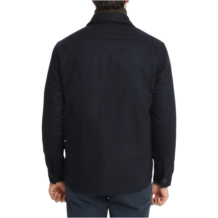 CHEMISE EN LAINE MATELASSÉE HUNTER BLEU