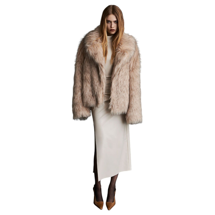 Fausse fourrure blanche Seraphine