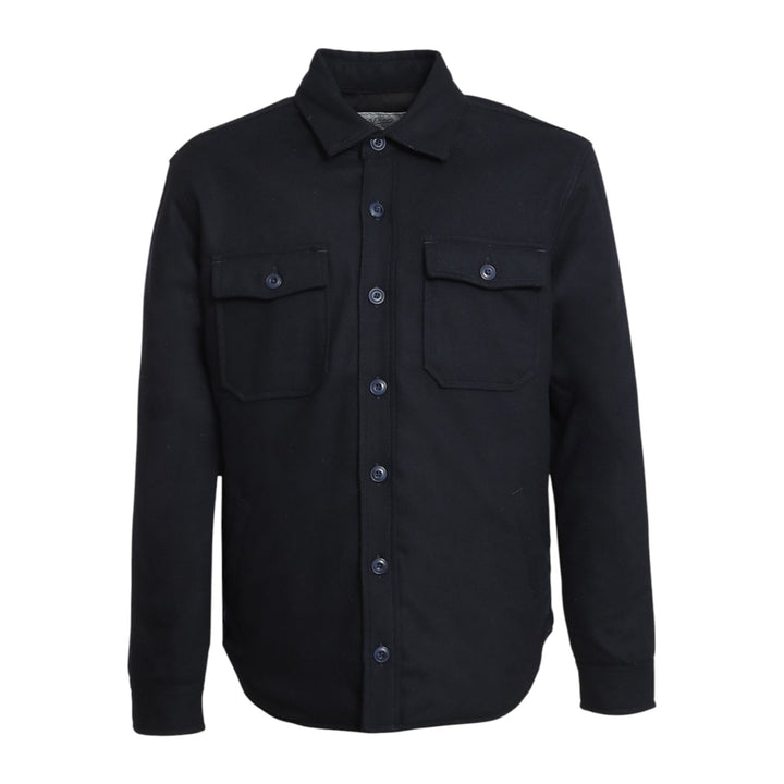 CHEMISE EN LAINE MATELASSÉE HUNTER BLEU