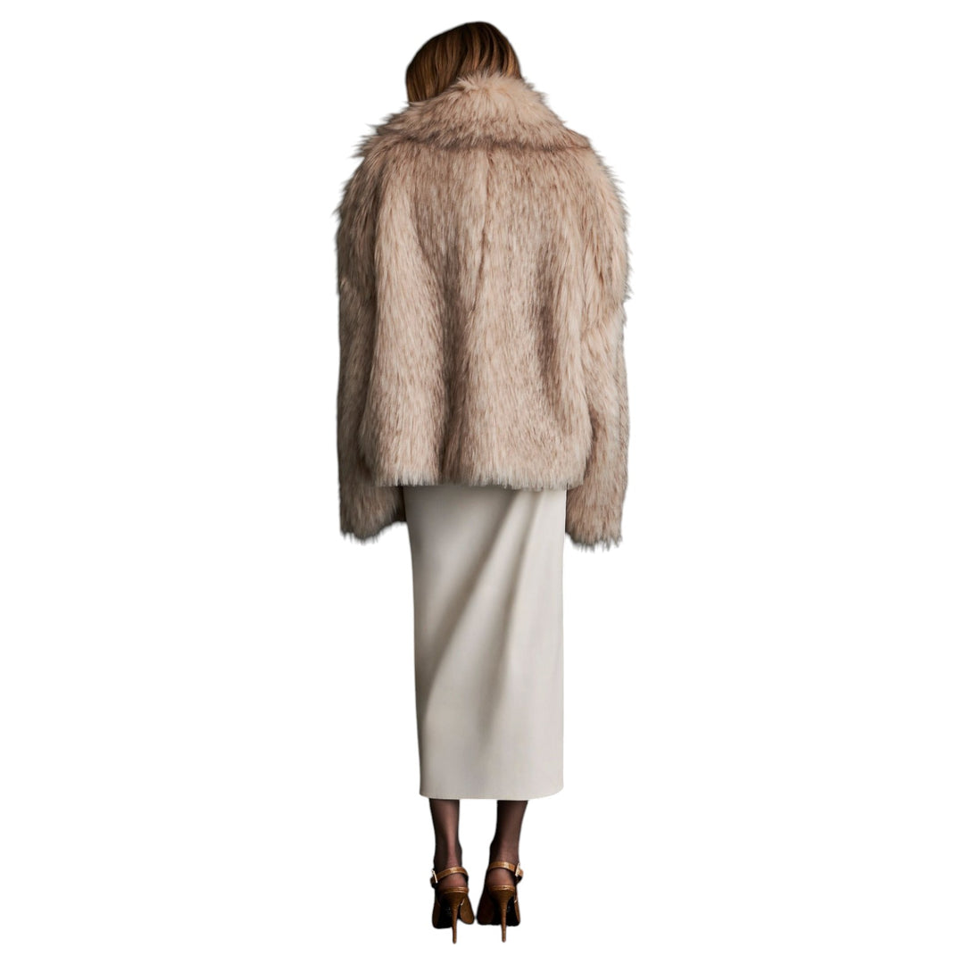 Fausse fourrure blanche Seraphine