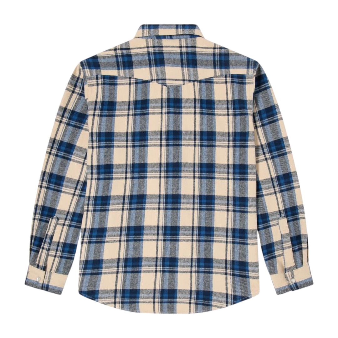 CHEMISE WESTERN LS JAPAN MARINE / BLEU