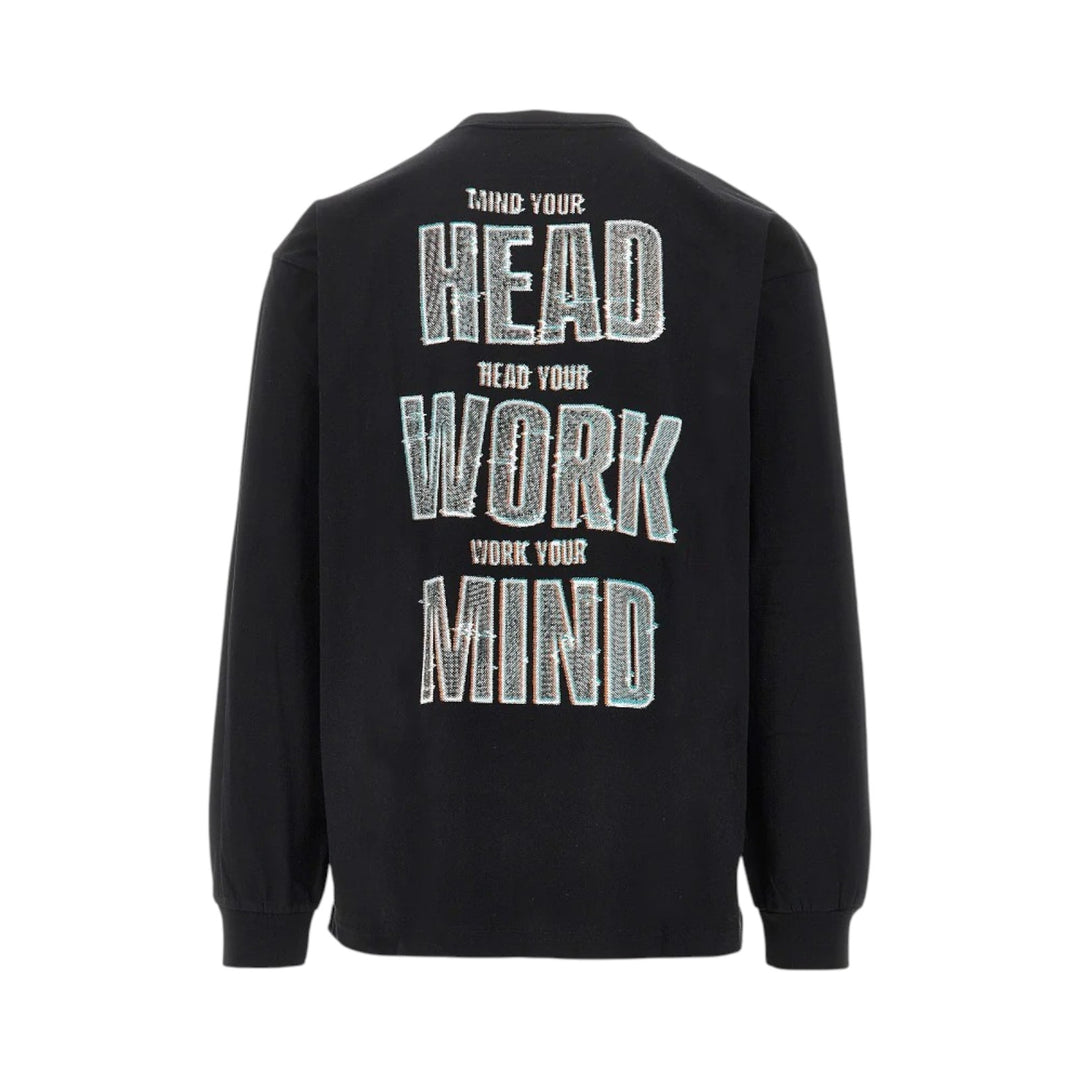L/S Mind Your Head T-shirt noir