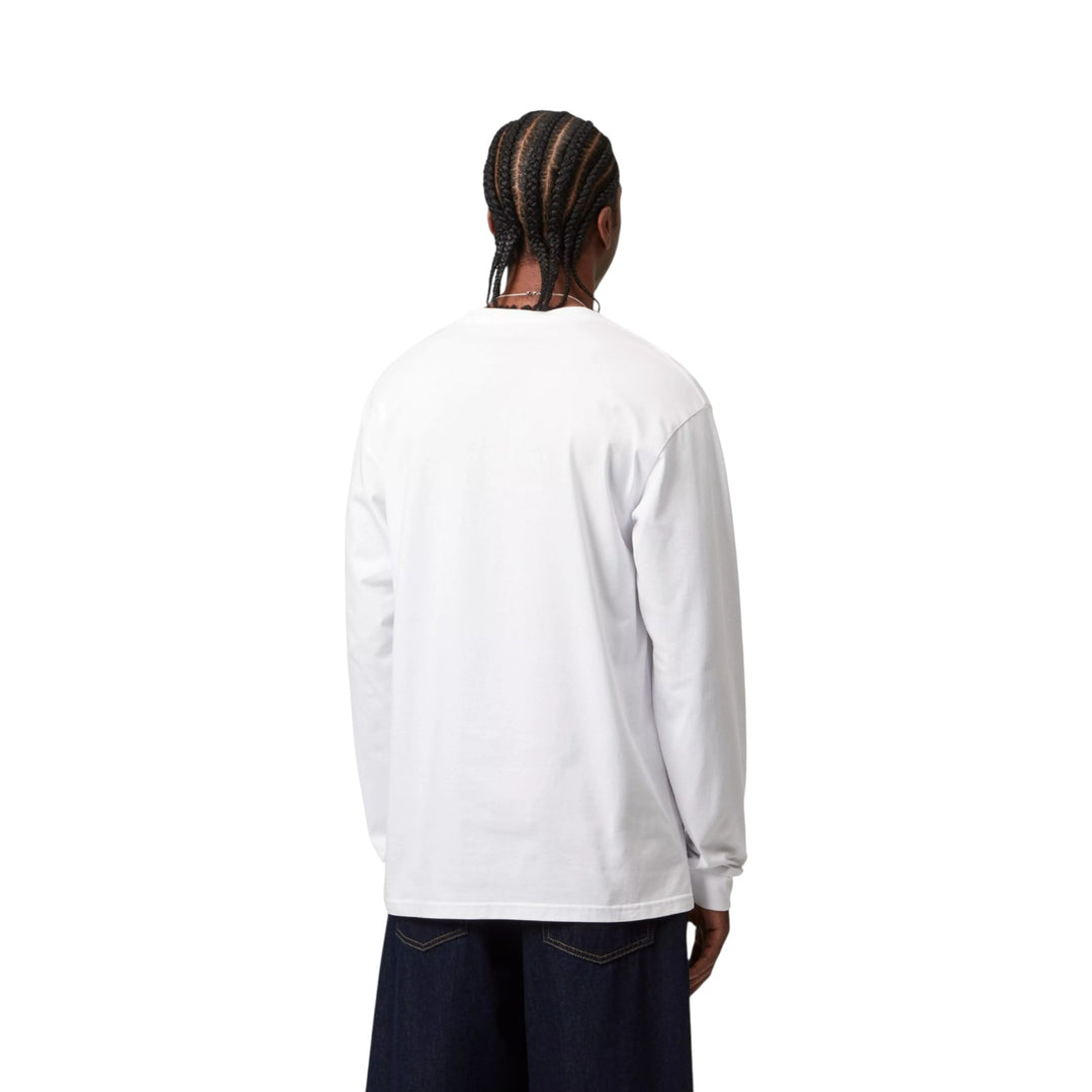 T-shirt L/S Chase blanc/doré