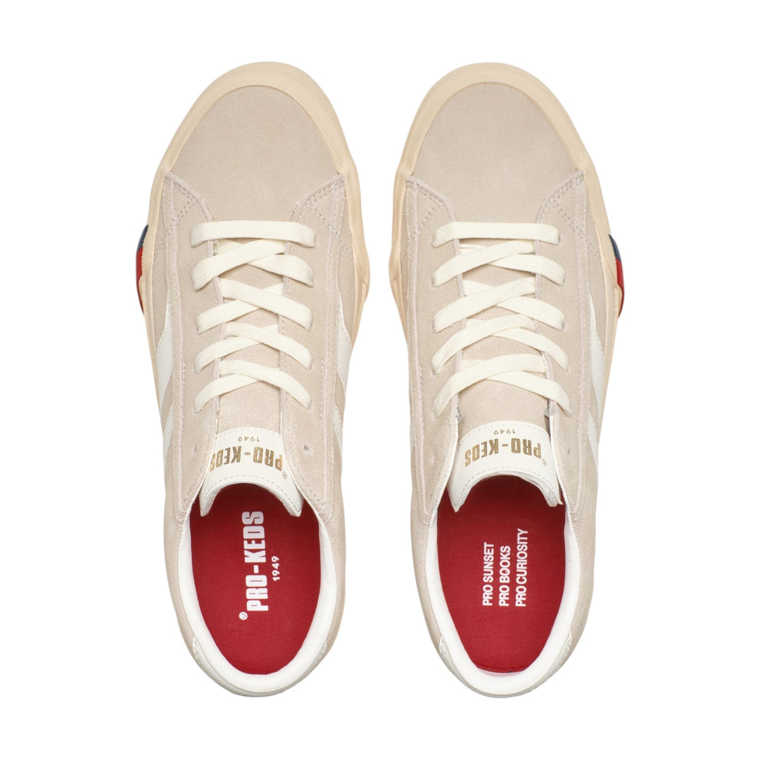 Royal Classic en cuir suédé beige blanc