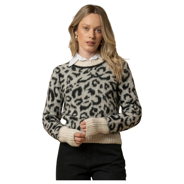 PULL PIENZA À MOTIFS TACHÉS