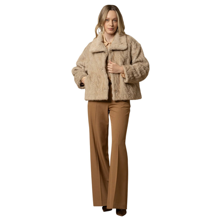 Fausse fourrure Marielies noisette