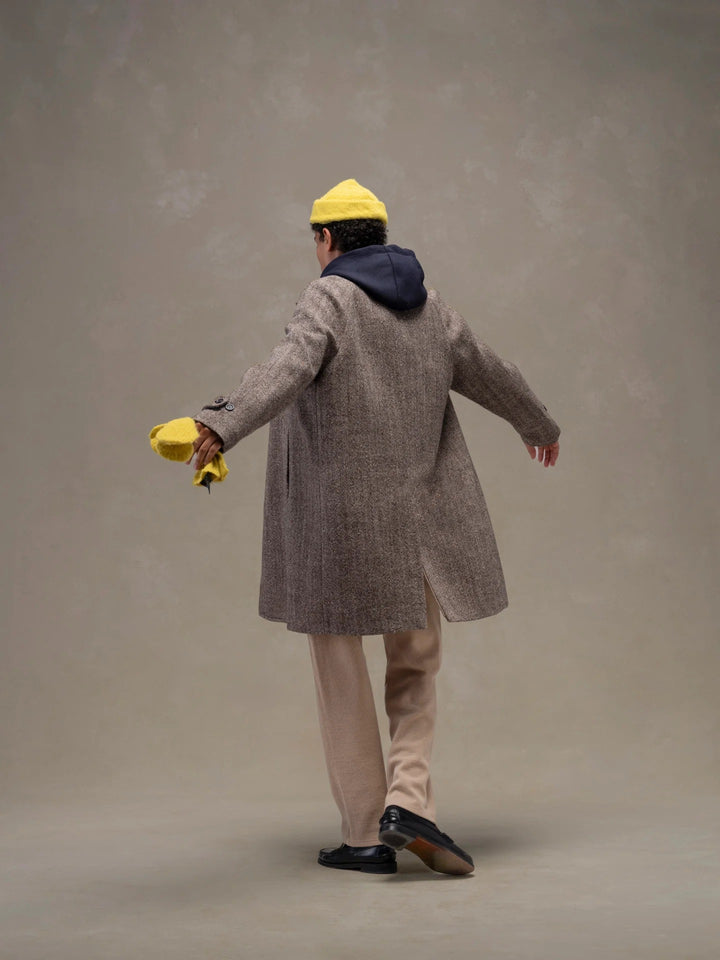 REGLAN MANTEAU EN LAINE VIERGE ÉCORCE