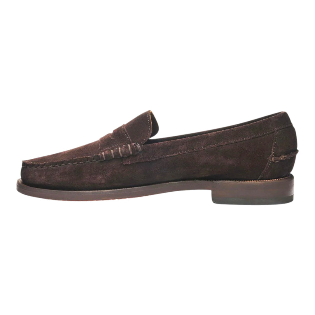 Mocassins en cuir véritable GoodYear suédé marron