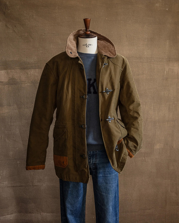 FIREMAN JUNGLE CLOTH JKT BEDFORD VERT