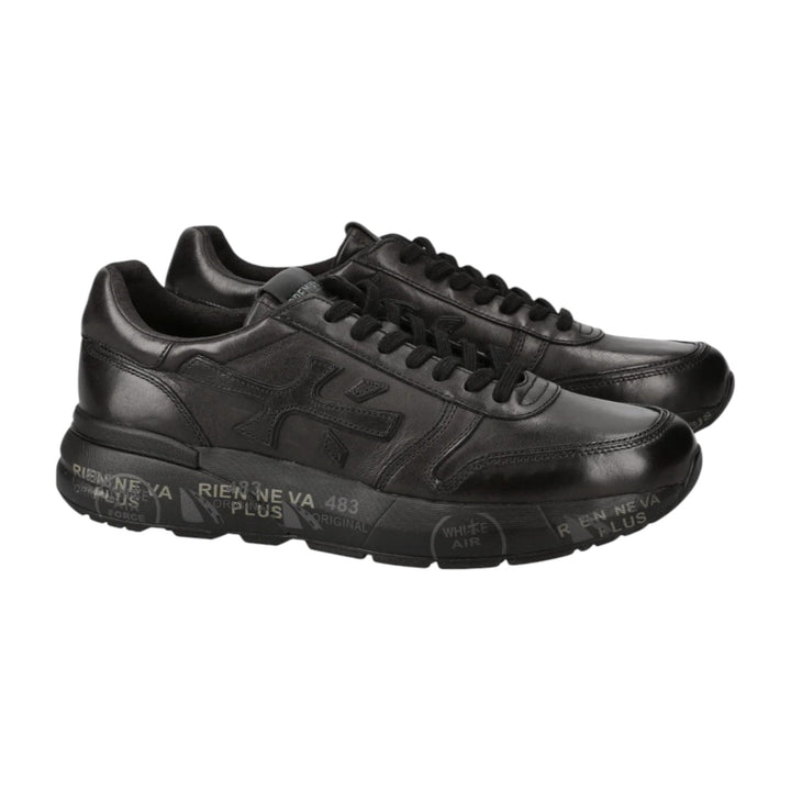 SNEAKERS MICK CUIR NOIR 1453N