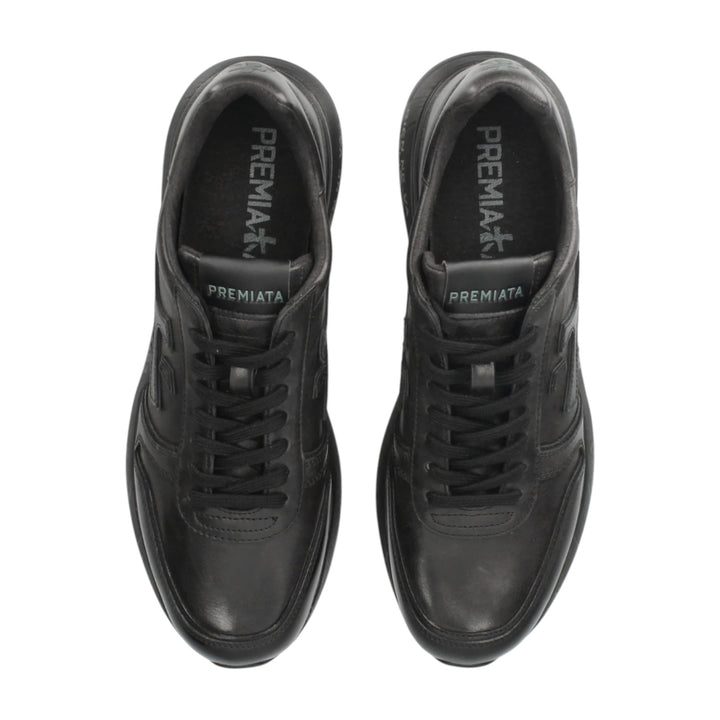 SNEAKERS MICK CUIR NOIR 1453N