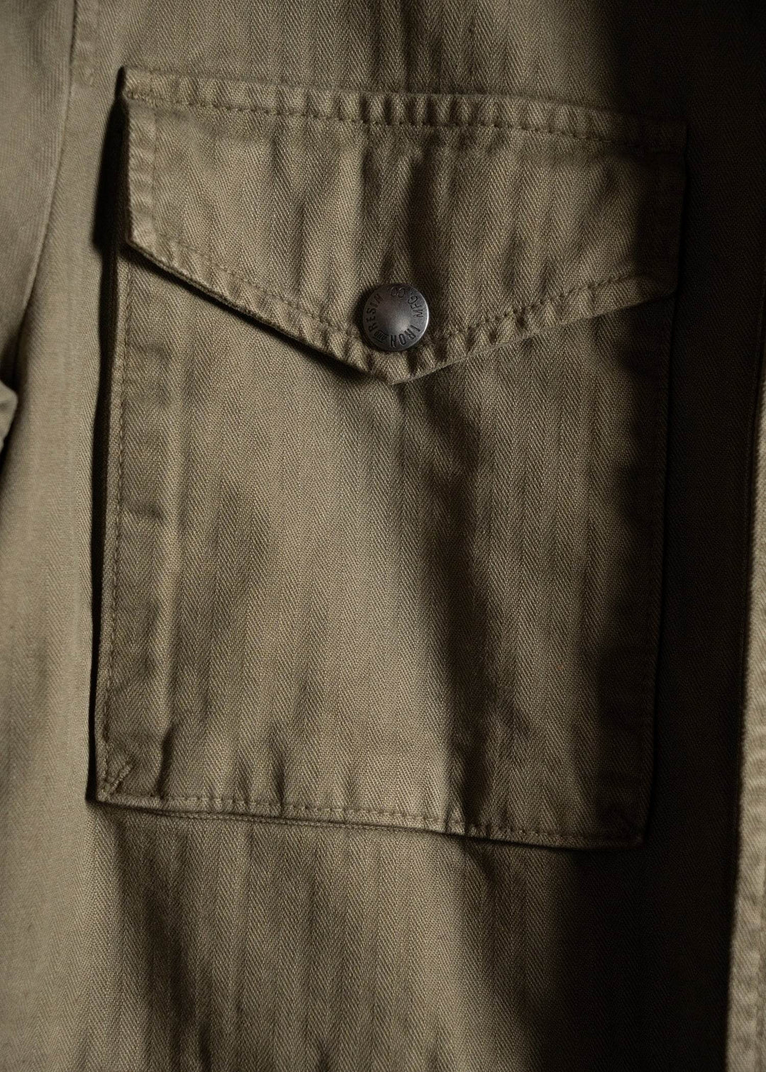 VESTE M65 HERRINGBONE VERTE