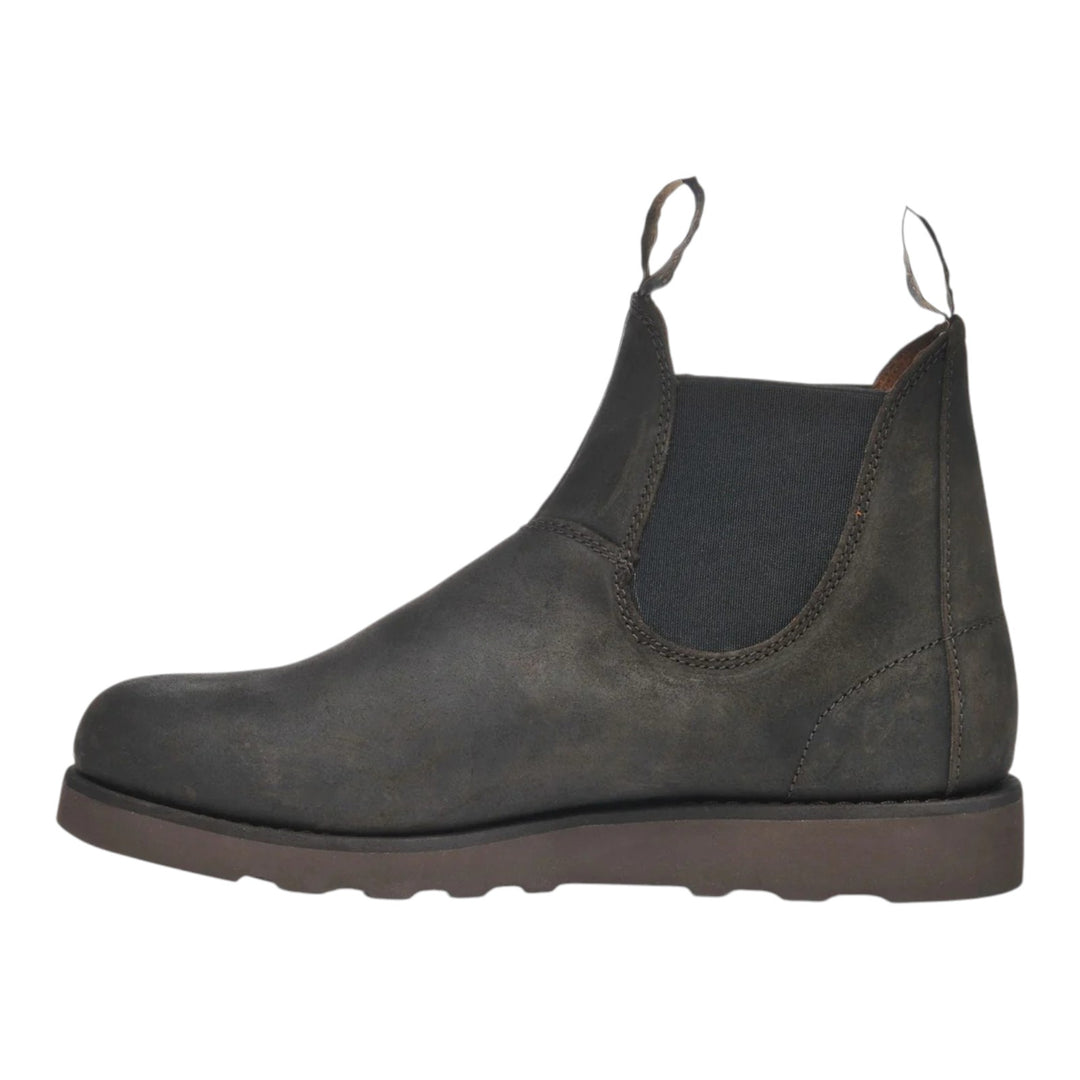 BOTTINES SLIP ON EN CUIR SUÉDÉ MARRON