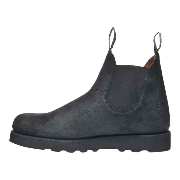 BOTTINES SLIP ON EN CUIR SUÉDÉ NOIR