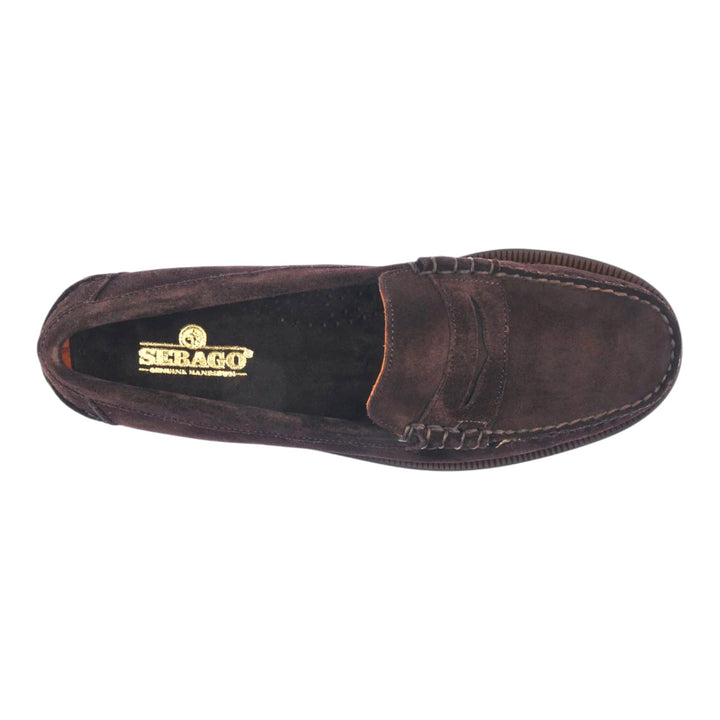 Mocassins en cuir véritable GoodYear suédé marron