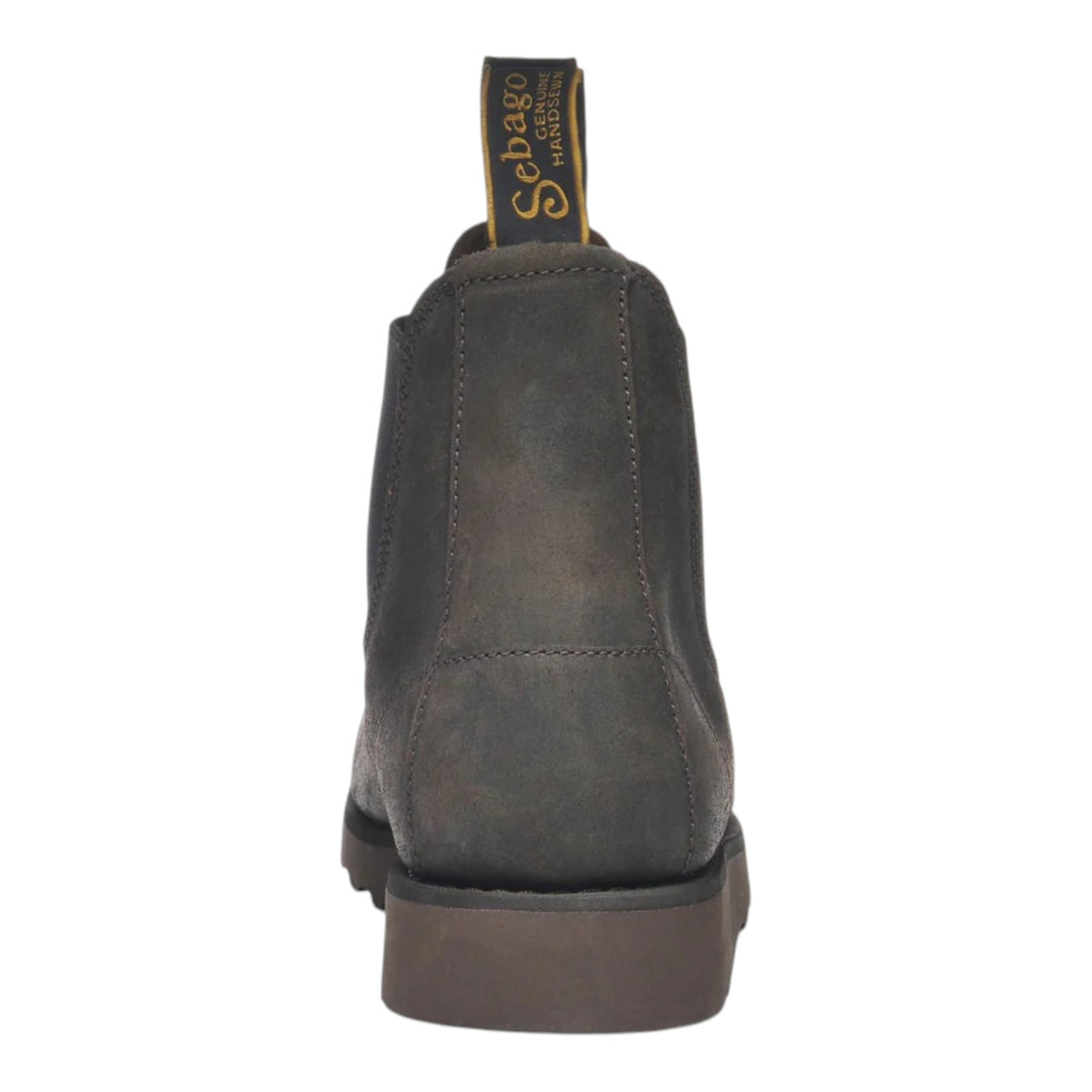 BOTTINES SLIP ON EN CUIR SUÉDÉ MARRON