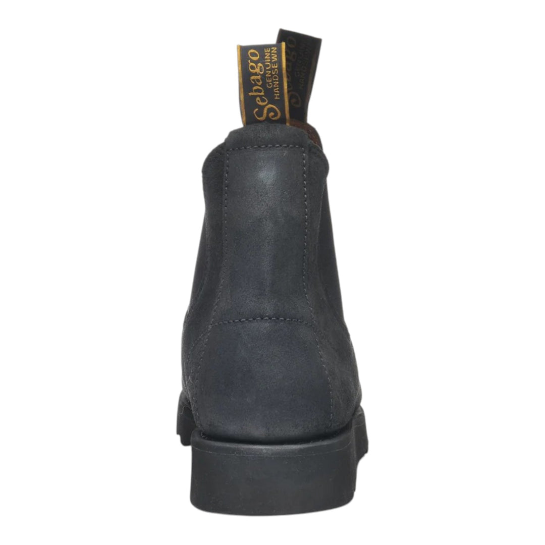 BOTTINES SLIP ON EN CUIR SUÉDÉ NOIR