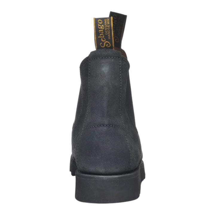 BOTTINES SLIP ON EN CUIR SUÉDÉ NOIR