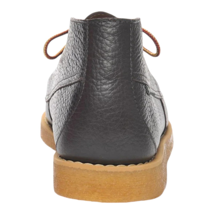 BOTTINES À LACETS EN CUIR VÉRITABLE MARRON FONCÉ