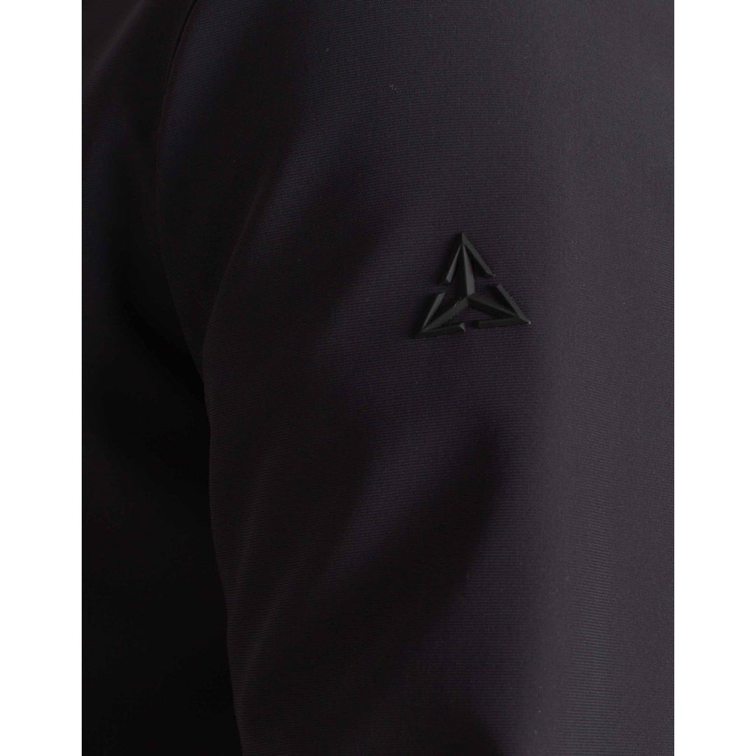 PARKA À CAPUCHE TECHNIQUE EN MOLLETON NOIR