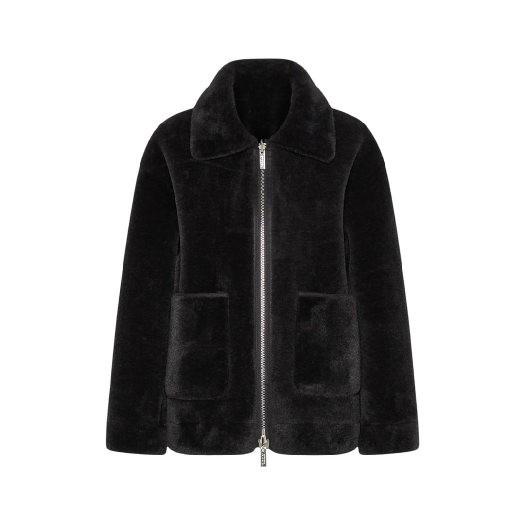 Fausse fourrure anthracite