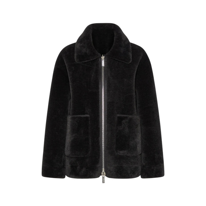 Fausse fourrure anthracite