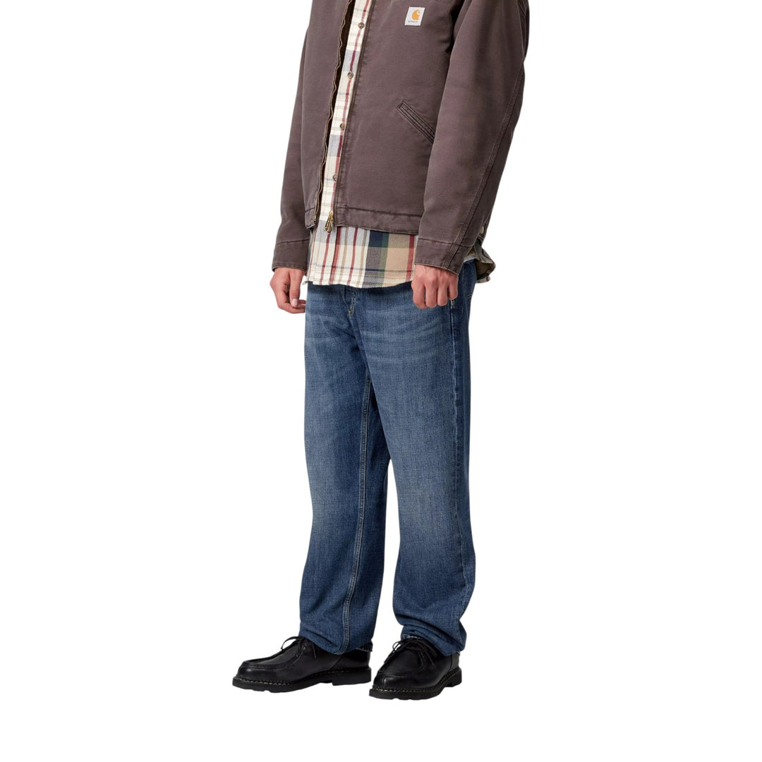 Pantalon Marlow bleu foncé usé