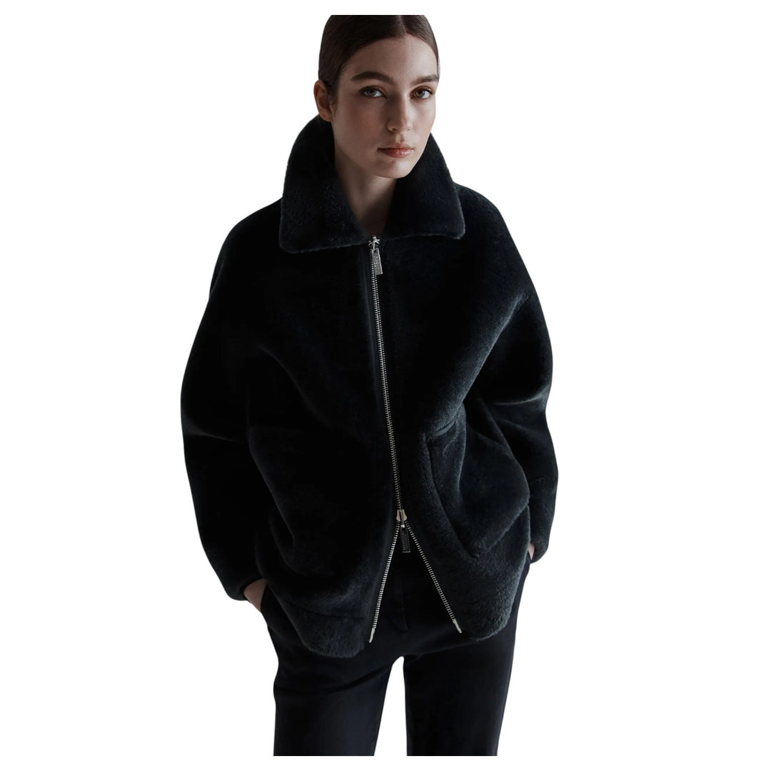 Fausse fourrure anthracite