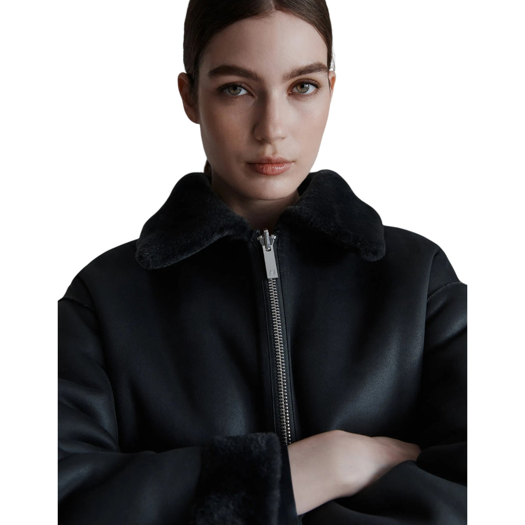 Fausse fourrure anthracite