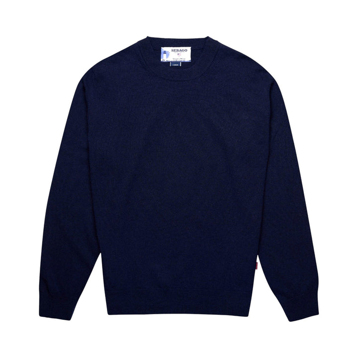 COLLERETTE EN LAINE BLEUE